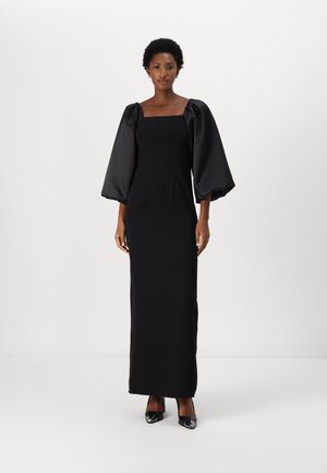 HELENA POUF SLEEVE DRESS - Koktailové šaty/večierkové šaty - black