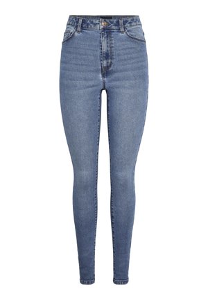Pieces PCDANA HW - Jeggings - medium blue denim