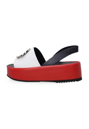 Sandalen met plateauzool - multi coloured