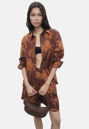 Mango PALM TREE - Button-down blouse - brown