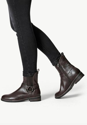 Tamaris Cowboy/biker ankle boot - mocca