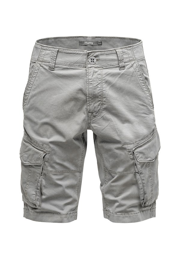 BERMUDA MIT UTILITY TASCHEN - Shorts - hellgrau