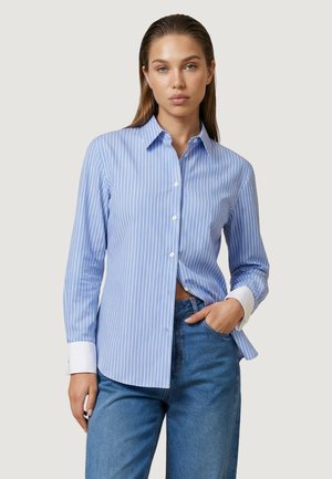 I AM, CAMICIA COTONE RIGHE PE26072 - Chemisier - pale blue