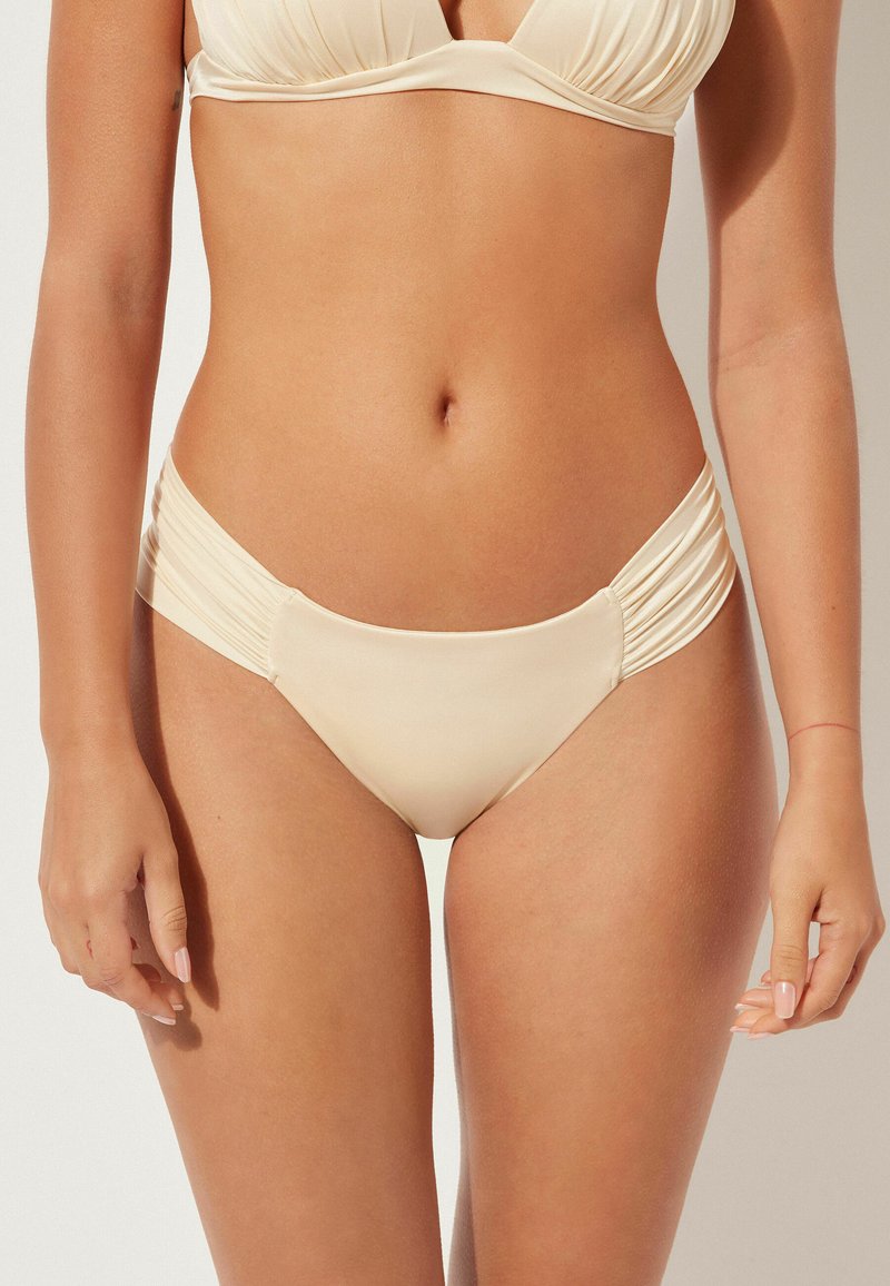 Calzedonia SHINY SATIN - Bikini-Hose - weiß