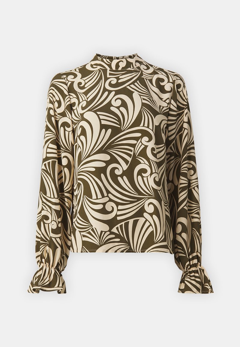 Vila Blouse groen gemêleerd Vila Blouse groen gemêleerd