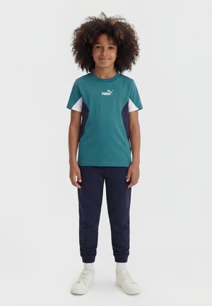 BLOCK TEE UNISEX - T-shirt de sport - emerald ice