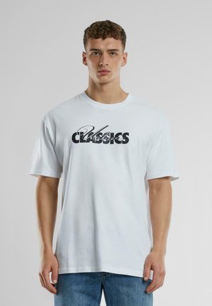 LOGO HEAVY  - Printtipaita - white