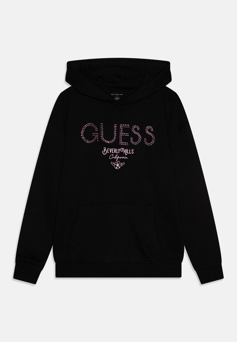 GUESS Chaqueta Negra Con Capucha NIÑO H4BJ10 WCFM0 JBLK, Bolsillos Con Cremallera, (FR/ES, Edad, 16 Años, Regular, Negro