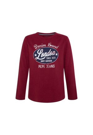 Langærmet T-shirt - red