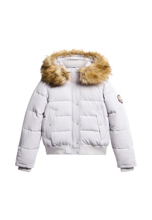 Superdry & Co, SUPERDRY EVEREST HOODED BOMBER JACKET... - Chaqueta de invierno - moonlight grey