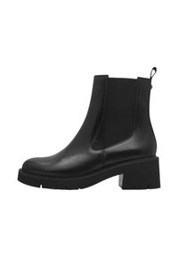 Unselected, black leather