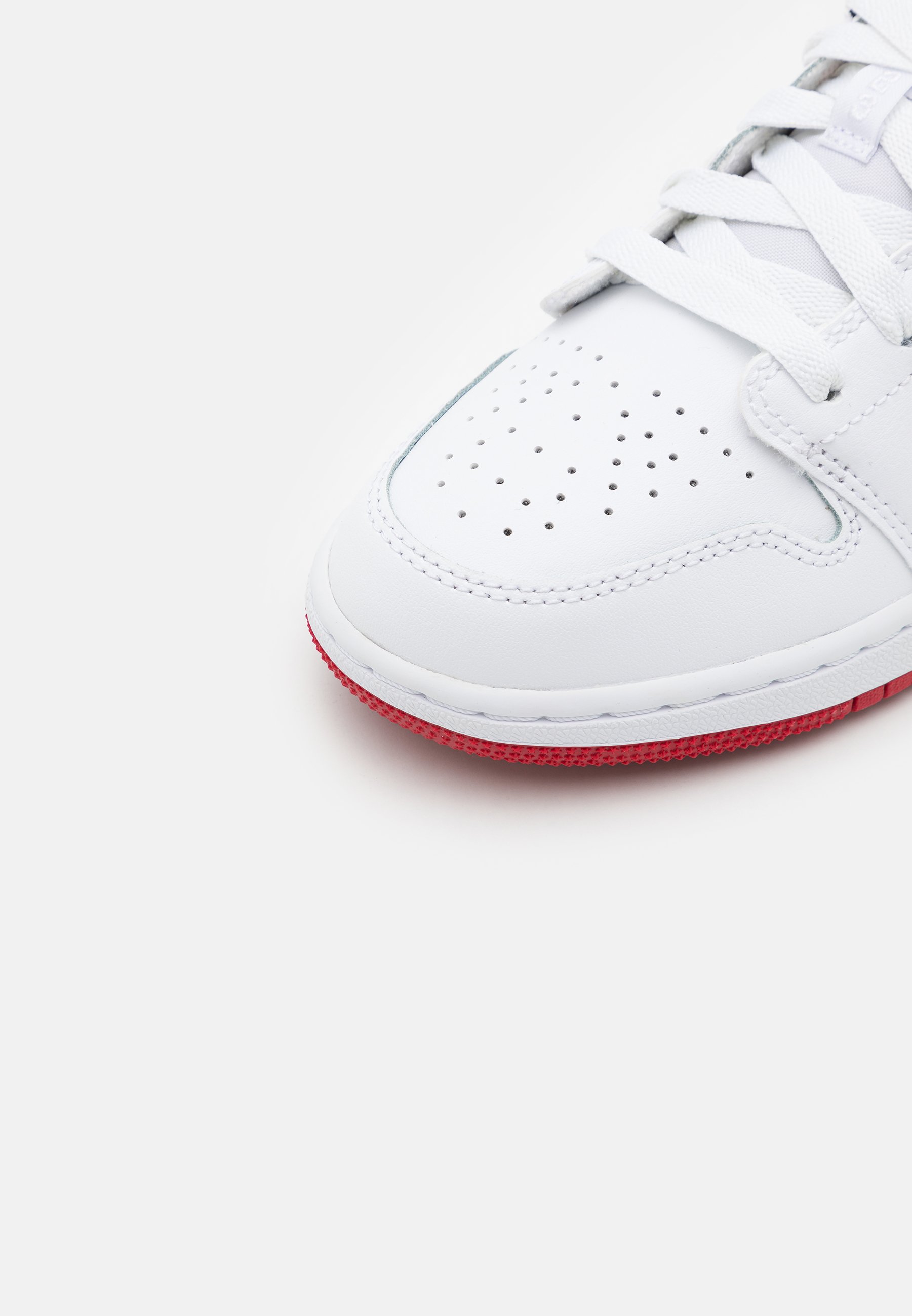 Jordan AIR 1 LOW UNISEX - Basketball shoes - white/gym red/black/white -  Zalando.de