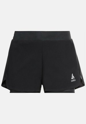 ODLO 2-IN-1 ZEROWEIGHT - Korte broeken - black