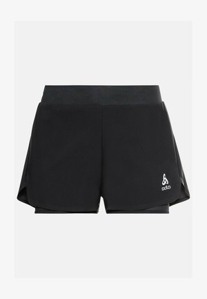 ODLO 2-IN-1 ZEROWEIGHT - Korte broeken - black