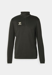 ESSENTIAL HALF ZIP - Langarmshirt - black
