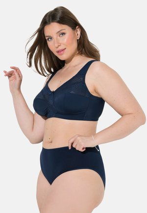 Ulla Popken, 5 PACK LACE DETAIL MIDI BRIEFS - Slip - black