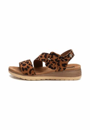 Sandalias con plataforma - camel