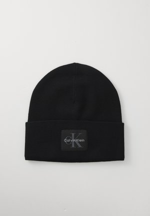 MONOLOGO PATCH BEANIE UNISEX - Beanie - black
