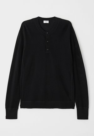 Filippa K HENLEY - Strikkegenser - black