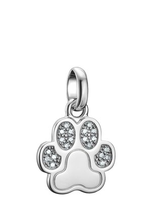 PFOTE MIT STEINEN CONNECT - Pendant - silberfarben/weiß