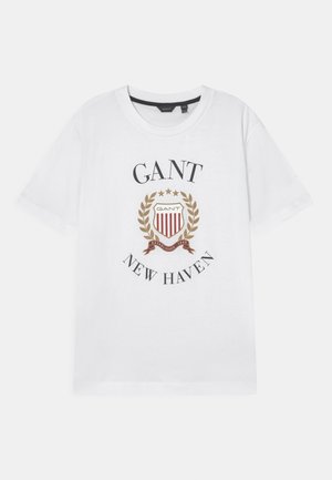 CREST UNISEX - Triko s potiskem - white