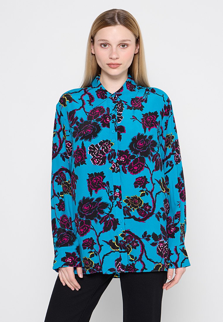 Diane von Furstenberg Blouse lichtblauw Diane von Furstenberg Blouse lichtblauw