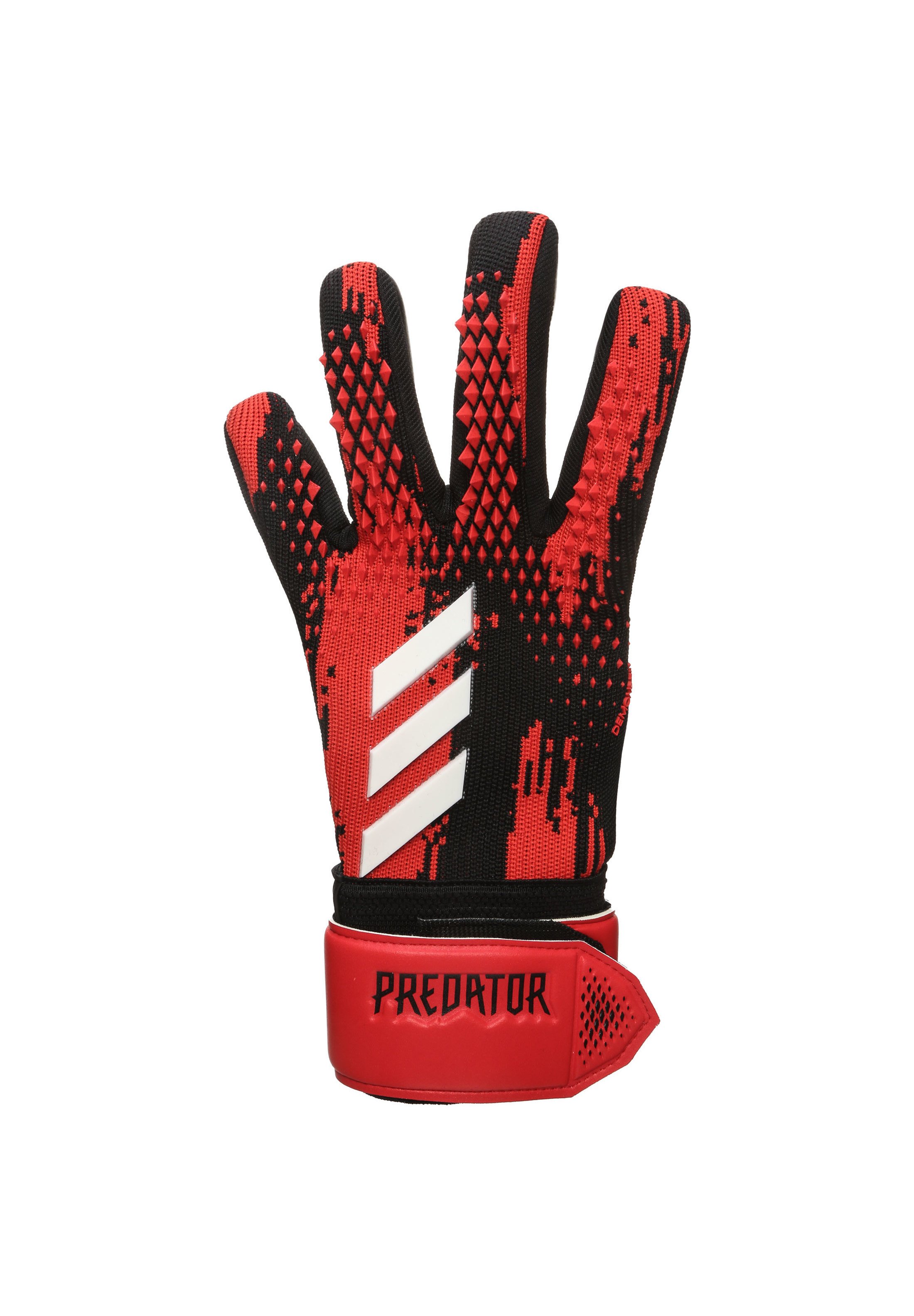 adidas Performance PREDATOR 20 LEAGUE - Keepershandschoenen - black /  action red/Zwart - Zalando.nl