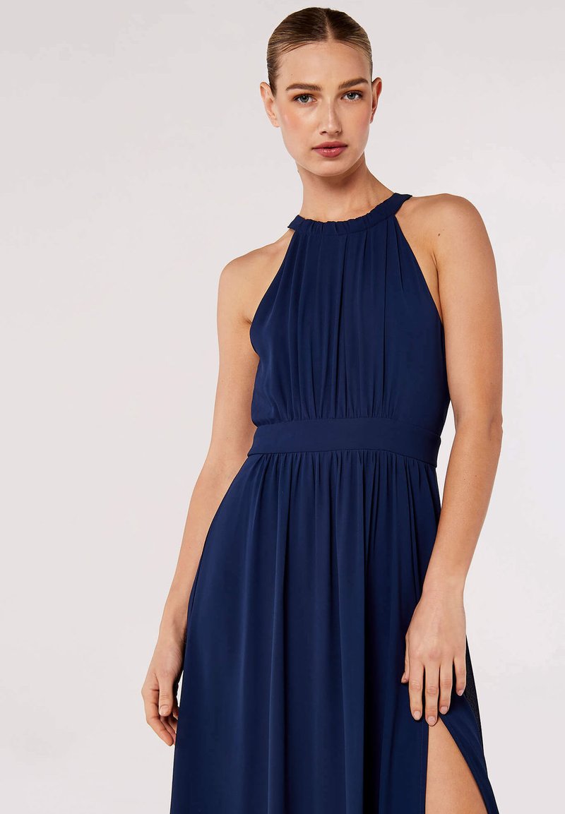 Apricot HALTER NECK SPLIT - Maxi dress - navy/dark blue - Zalando