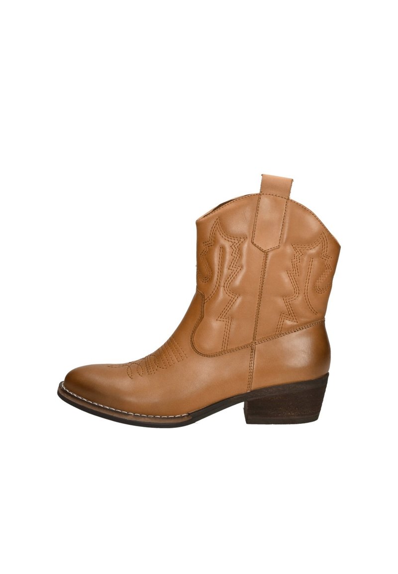 SUB55 WESTERN  - Cowboy/biker ankle boot - cognac