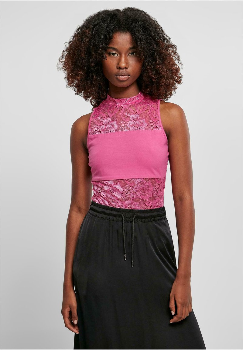 Urban Classics LADIES LACE BODY - Blusa - brightviolet
