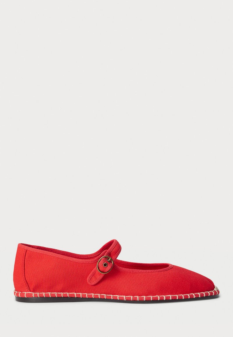 Polo Ralph Lauren CANVAS MARY JANE ESPADRILLE - Espadrilles - red