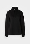 ICONS HALF ZIP SMALL C LOGO - Felpa - black
