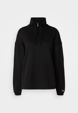 Champion, ICONS HALF ZIP SMALL C LOGO - Sudadera - black