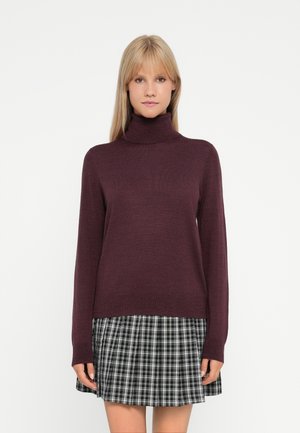 T NECK - Strikkegenser - tuscan red