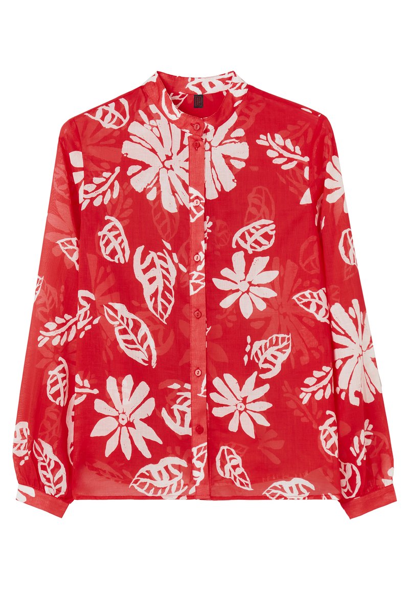 Stefanel Overhemdblouse rood Stefanel Overhemdblouse rood