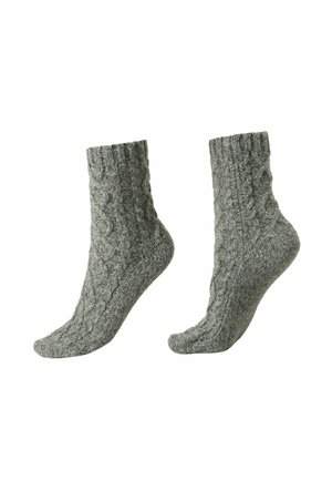 BRAIDED PATTERN - Socks - grey