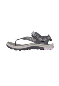 Keen TERRADORA II TOE POST - T-bar sandals - dark grey/dawn pink