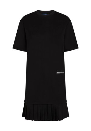 Karl Lagerfeld Jeans, PLEATED HEM - Φόρεμα από ζέρσεϊ - black