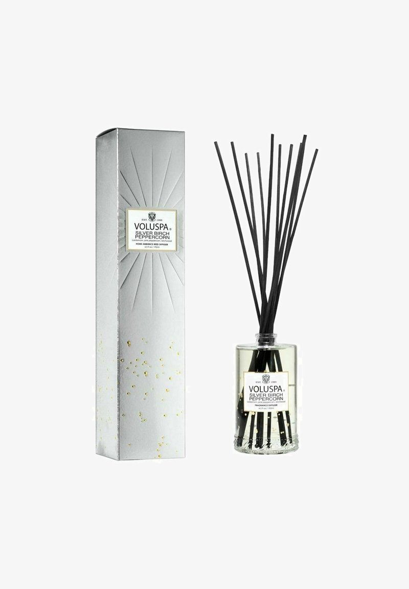 Voluspa - VOLUSPA REED DIFFUSER SILVER BIRCH PEPPERCORN 192ML - Doftspridare - transparent, Förstora