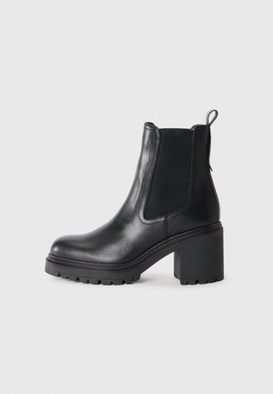 STINE 4A - Gležnjače s visokom petom - black