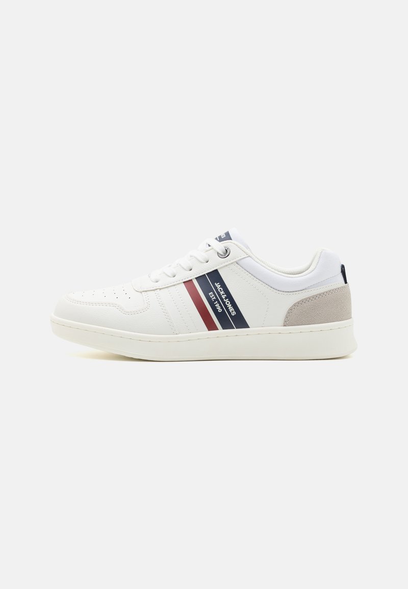 Jack & Jones JFWDANG COMBO - Baskets basses - bright white/red/dahlia