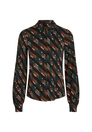 King Louie, MAISIE BLOUSE LEWIS - Hemdbluse - black