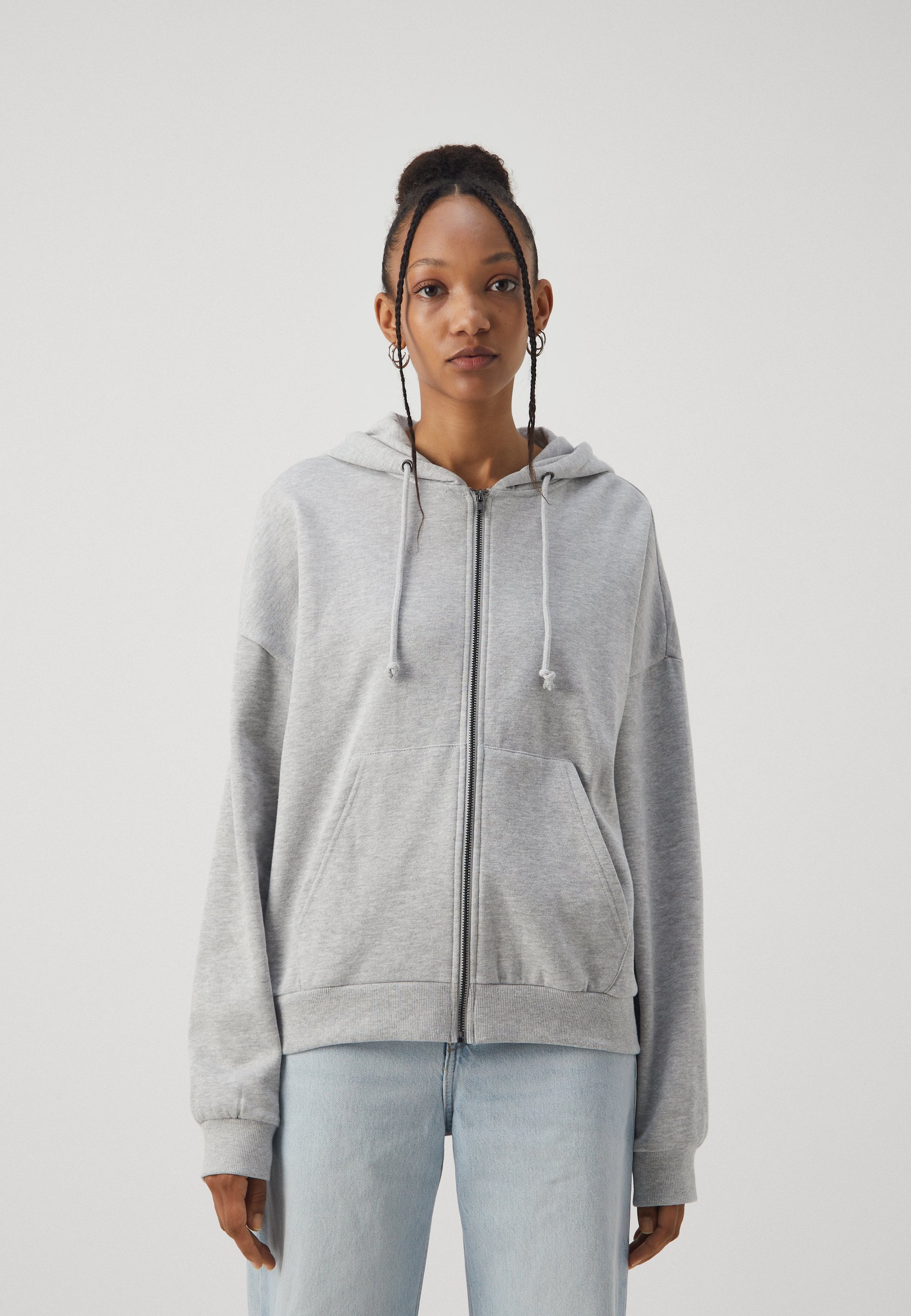 Even&Odd Sweatjacke - mottled light grey/hellgrau-meliert - Zalando.de