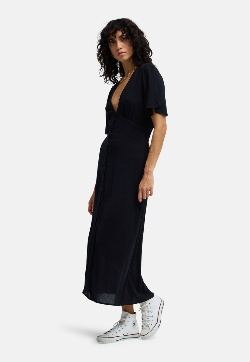 billabong black maxi dress Billabong YOUR GIRL - Maxi dress - black pebble/black