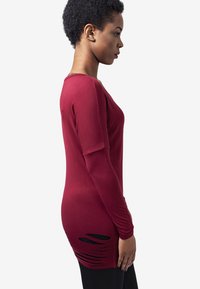 Urban Classics LADIES CUTTED VISCOSE L/S TEE - Topper langermet - burgundy