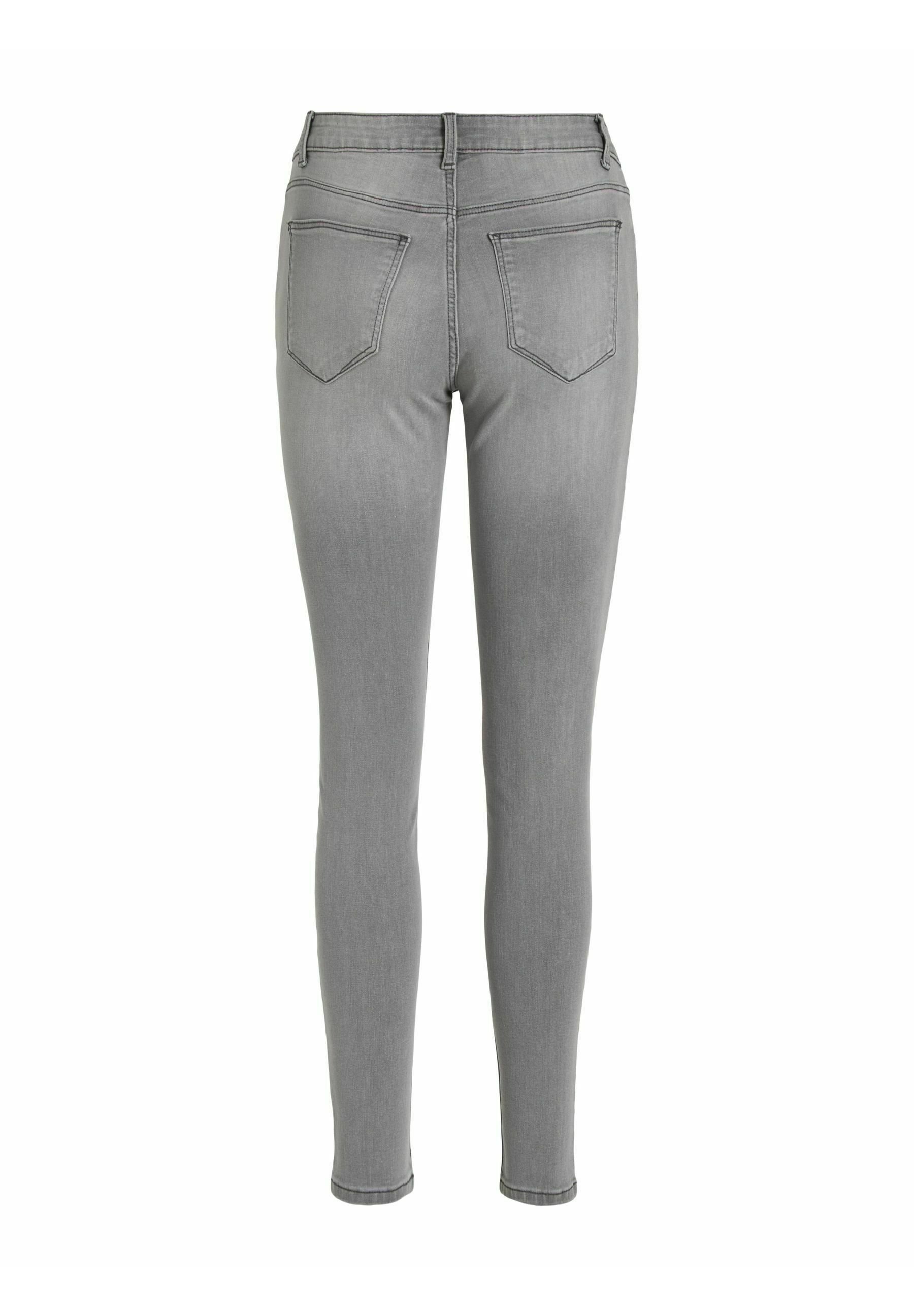 Vila VISARAH WU01 RW Skinny SU-NOOS Jeans, Black Denim, S/30, zwart denim, S/30L