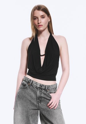 Weekday WATERFALL - Top - black