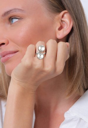 Elli ADJUSTABLE DROP CHUNKY - Ring - silberfarben