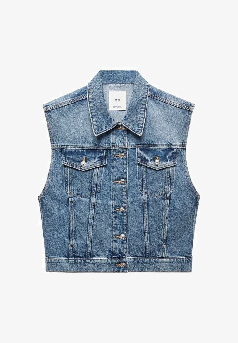 Mango Waistcoat blue