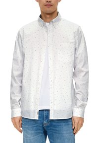 s.Oliver MIT ALLOVER - Chemise - weiß